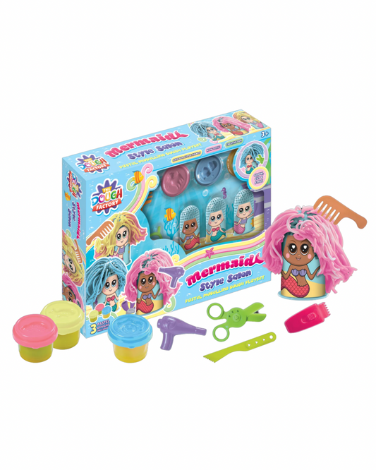 Mermaid Glitter Playdough Hair Salon
