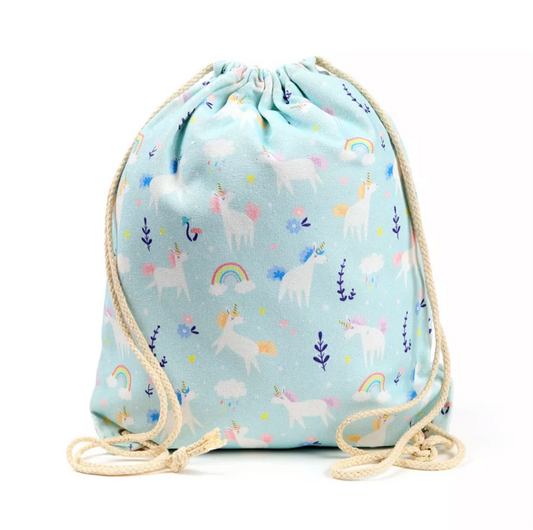 Unicorn Canvas Drawstring Bag